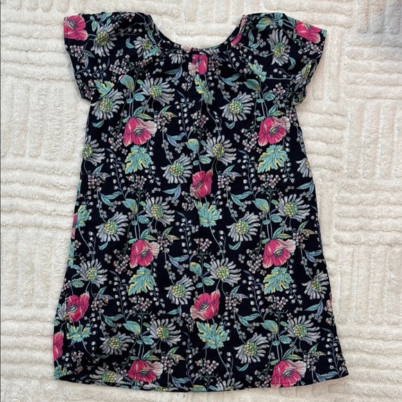 Gap Kids Flutter Sleeve Cotton Floral Dress - Picture 1 of 4